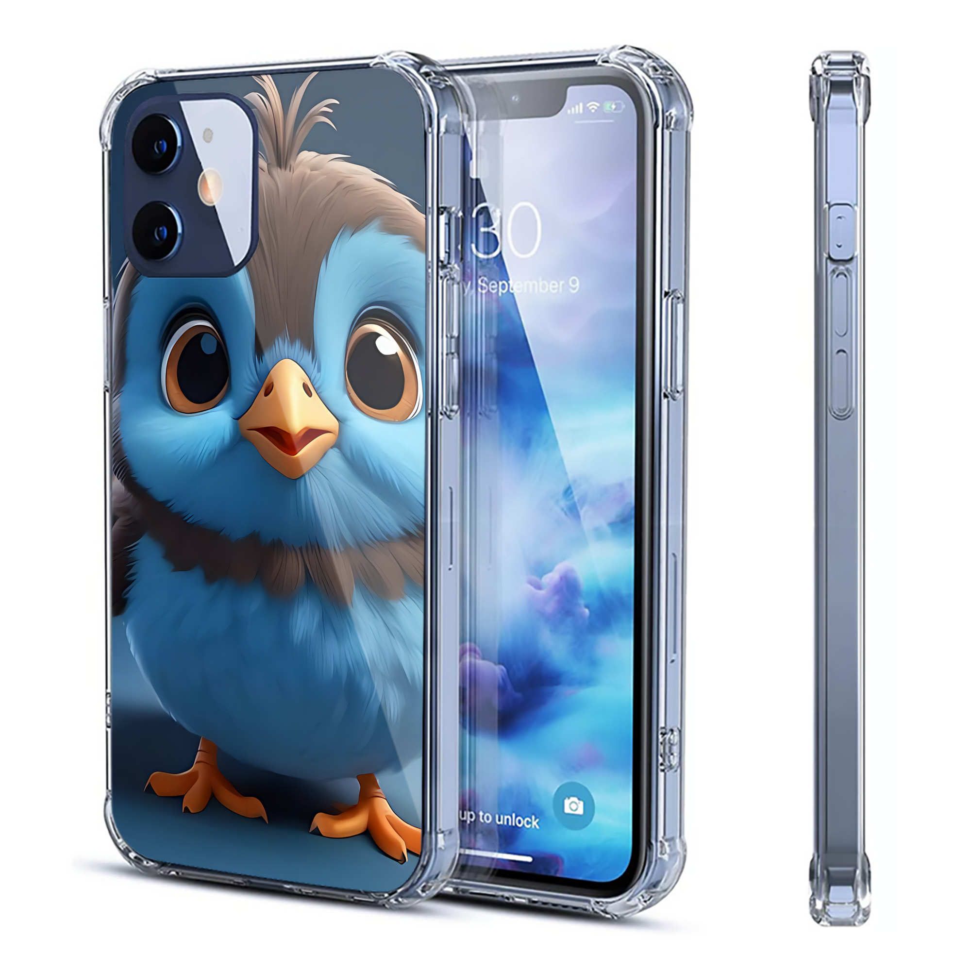 （画像用） Angry Birds アングリーバード 【iPhone 12シリーズ対応】透明スマホケース（クリアソフトケース）